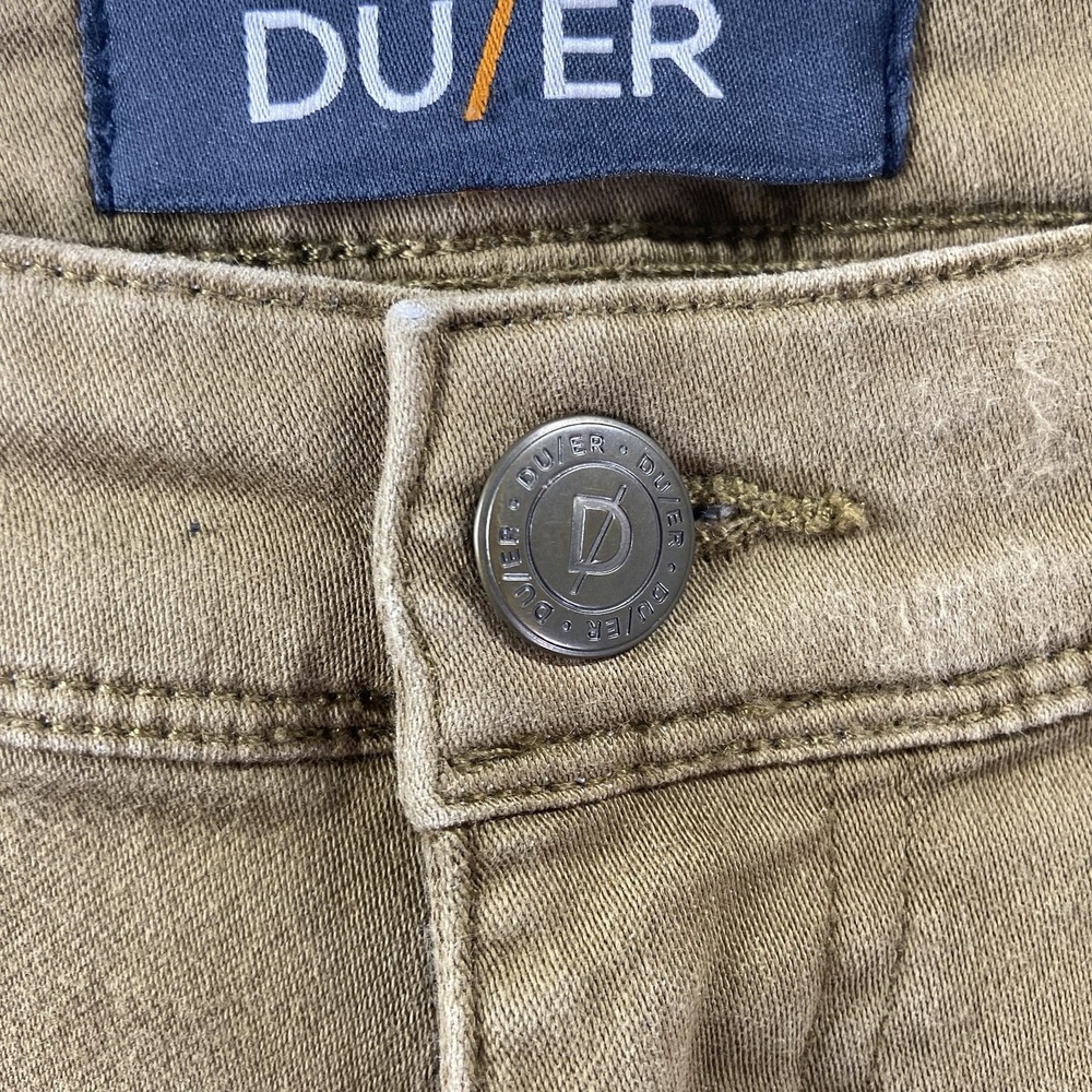 DU/ER Jean Shorts mens 38x9 N2X Slim Fit Performance Denim Brown Outdoor Stretch - Picture 5 of 12